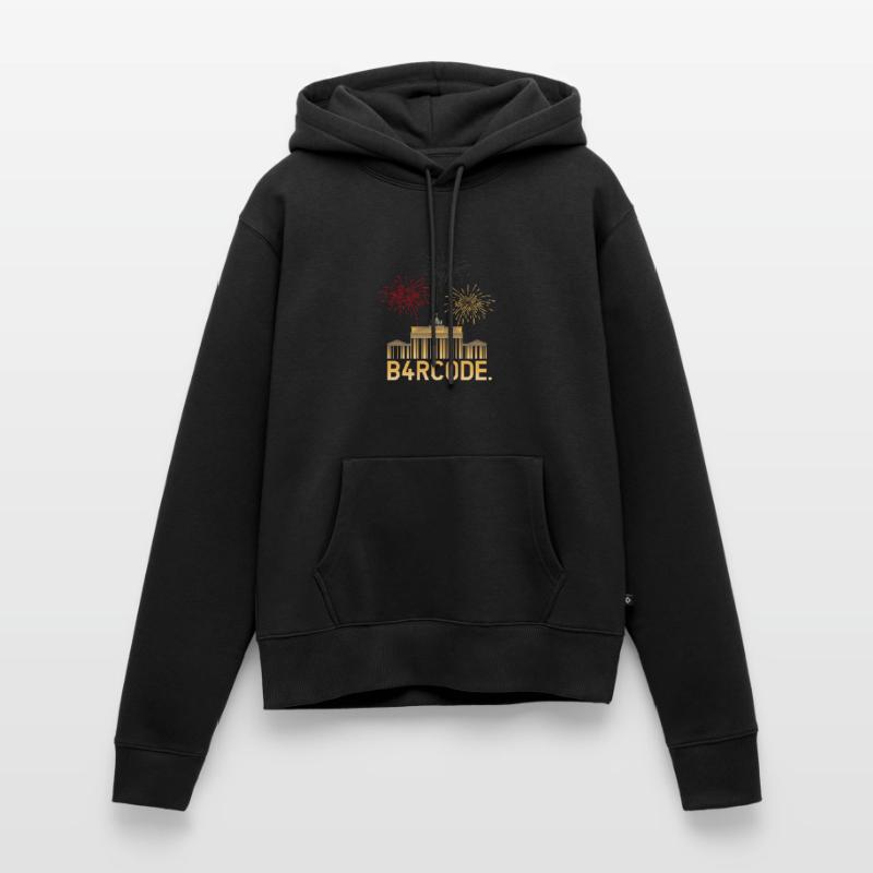 B4RCODE. German Unity Frauen Premium Bio Hoodie