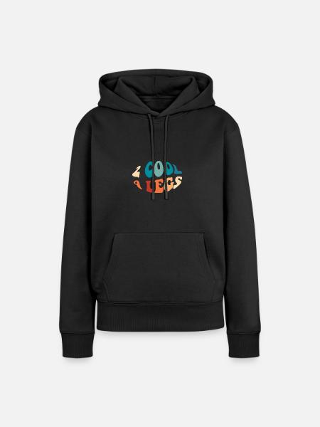 2 cool 4 legs - Frauen Premium Bio Hoodie - Schwarz