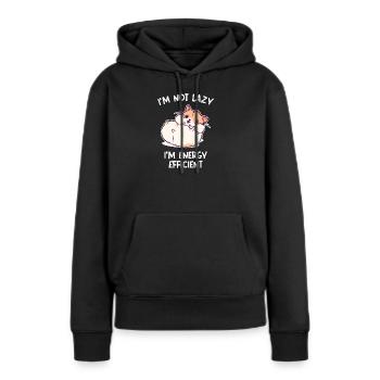 Hamster Kuscheltier Haustiere Heimtier Statement - Frauen Premium Bio Hoodie - Schwarz - Vorne - Julia (174cm)