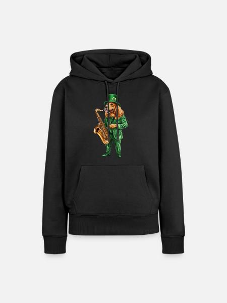 Hund - Frauen Premium Bio Hoodie - Schwarz