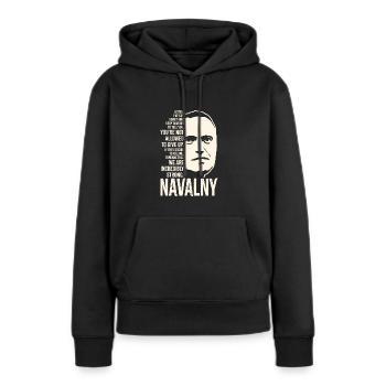 Navalny Lists - Women’s Premium Organic Hoodie - black - Front - Julia (174cm)