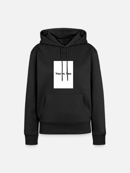 You vs. You - Frauen Premium Bio Hoodie - Schwarz