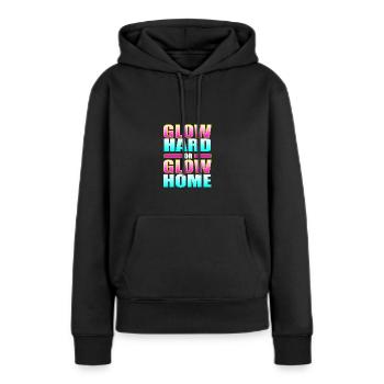 Rave Raver Musique techno Techno basse Table de mixage - Sweat à capuche Premium bio Femme - noir - Devant - Julia (174cm)