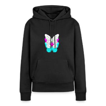 Rave Raver Techno music Techno bass Mischpult - Frauen Premium Bio Hoodie - Schwarz - Vorne - Julia (174cm)
