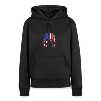 Orang Utan - Frauen Premium Bio Hoodie - Schwarz - Vorne - Julia (174cm)
