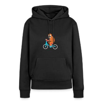 Orang Utan - Frauen Premium Bio Hoodie - Schwarz - Vorne - Julia (174cm)