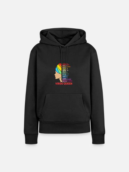 Sternzeichen Jungfrau - Frauen Premium Bio Hoodie - Schwarz
