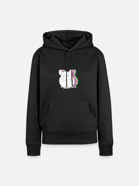 Chinchilla - Frauen Premium Bio Hoodie - Schwarz