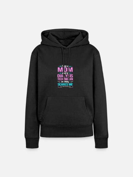 Dialyse-Techniker - Frauen Premium Bio Hoodie - Schwarz