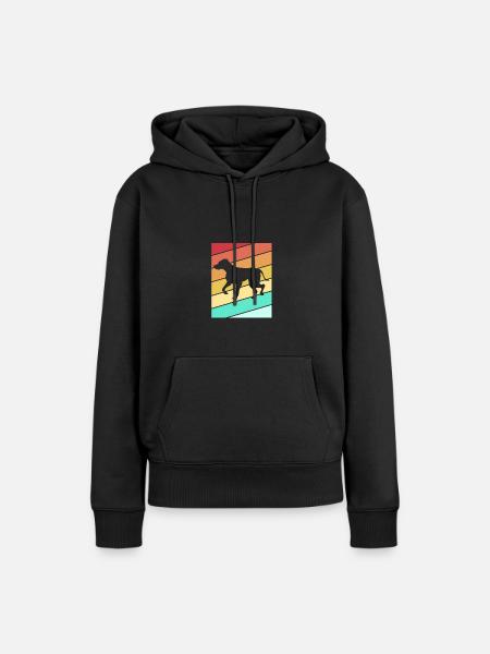 Rhodesian Ridgeback - Frauen Premium Bio Hoodie - Schwarz