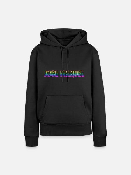 jose manuel rs regenbogen - Frauen Premium Bio Hoodie - Schwarz