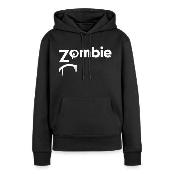 Zombie - Frauen Premium Bio Hoodie - Schwarz - Vorne - Julia (174cm)