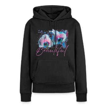 Beautiful Aphrodite Flowers - Women’s Premium Organic Hoodie - black - Front - Julia (174cm)