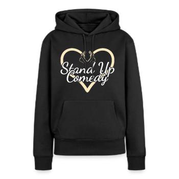 Comedian Heart Stand Up Comedy - Frauen Premium Bio Hoodie - Schwarz - Vorne - Julia (174cm)