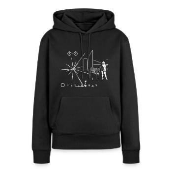 Pioneer Donkey Plate - Women’s Premium Organic Hoodie - black - Front - Julia (174cm)