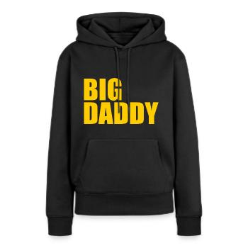 BIG DADDY - Sweat à capuche Premium bio Femme - noir - Devant - Julia (174cm)