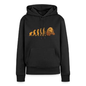 Dog Evolution Corgi - Women’s Premium Organic Hoodie - black - Front - Julia (174cm)