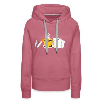 Rituel du matin - Sweat à capuche Premium bio Femme - mauve - Devant - Isabella (175cm)