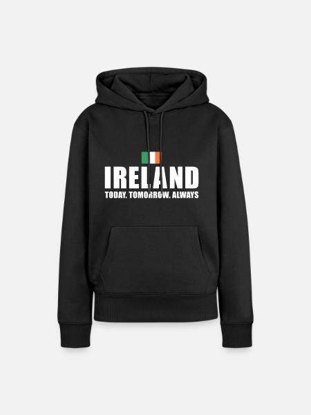Ireland Today Tomorrow Always Ireland Rugby - Women’s Premium Organic Hoodie - black