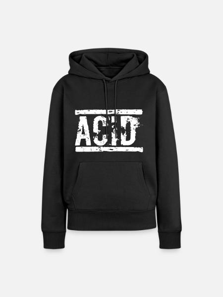 ACID - Frauen Premium Bio Hoodie - Schwarz