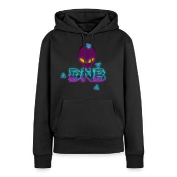Drum'n'bass Alien D'n'B DNB Weed Jungle Music rave - Frauen Premium Bio Hoodie - Schwarz - Vorne - Julia (174cm)