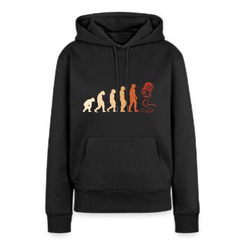 Singer Evolution Singing - Women’s Premium Organic Hoodie - black - Front - Julia (174cm)