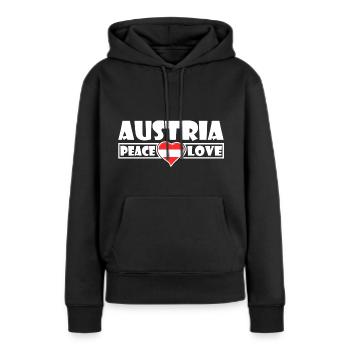 Autriche - Autriche - Sweat à capuche Premium bio Femme - noir - Devant - Julia (174cm)