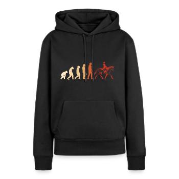 Cavalier Evolution Concours complet - Sweat à capuche Premium bio Femme - noir - Devant - Julia (174cm)