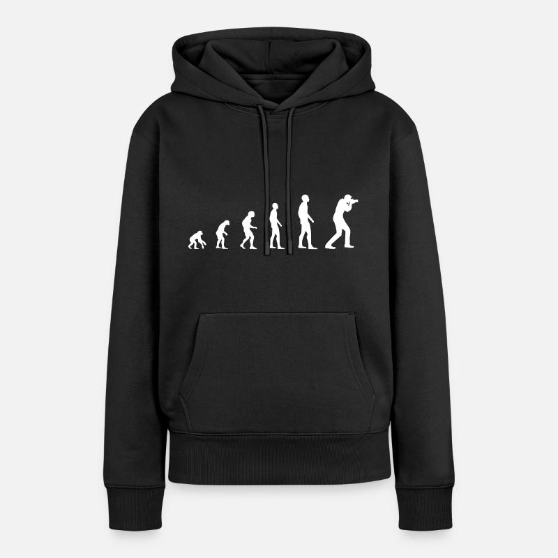 Hobby Photographe - Evolution - Sweat à capuche Premium bio Femme - noir