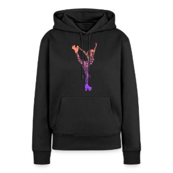 Rollschuhe Roller Skates Mädchen Rollschuh - Frauen Premium Bio Hoodie - Schwarz - Vorne - Julia (174cm)
