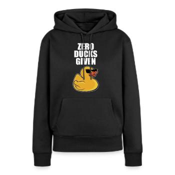 Zero Rubber Ducks Given Cool Duckling Yellow Bath - Frauen Premium Bio Hoodie - Schwarz - Vorne - Julia (174cm)