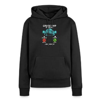 Kreuzfahrt Sommerurlaub - Frauen Premium Bio Hoodie - Schwarz - Vorne - Julia (174cm)