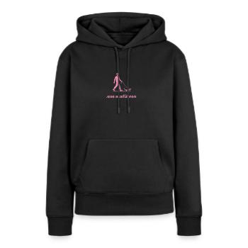 .exe ausführen ADMIN Pink - Frauen Premium Bio Hoodie - Schwarz - Vorne - Julia (174cm)