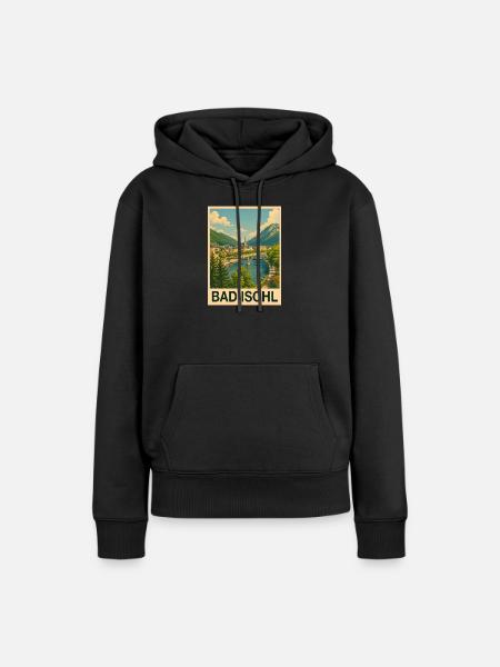 Bad Ischl Österreich - Frauen Premium Bio Hoodie - Schwarz