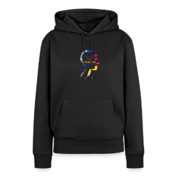 Fühle es, um es zu heilen ACT-Therapie - Frauen Premium Bio Hoodie - Schwarz - Vorne - Julia (174cm)