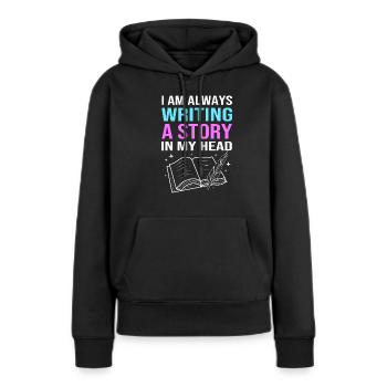 Gedicht Poesie - Frauen Premium Bio Hoodie - Schwarz - Vorne - Julia (174cm)