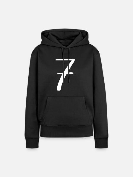 7 - Frauen Premium Bio Hoodie - Schwarz