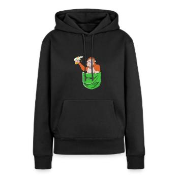 Orang Utan - Frauen Premium Bio Hoodie - Schwarz - Vorne - Julia (174cm)