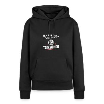 Taekwondo-Shirt Kampfsport Training Geschenk - Frauen Premium Bio Hoodie - Schwarz - Vorne - Julia (174cm)
