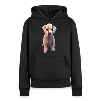 Labrador Dog - Labrador - Sweat à capuche Premium bio Femme - noir - Devant - Julia (174cm)
