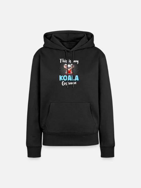 Koala Koalabär - Frauen Premium Bio Hoodie - Schwarz