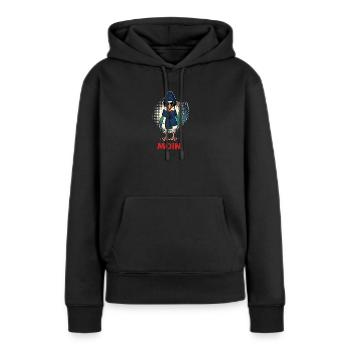 Moin Seagull Seemann Frise orientale Vacances - Sweat à capuche Premium bio Femme - noir - Devant - Julia (174cm)