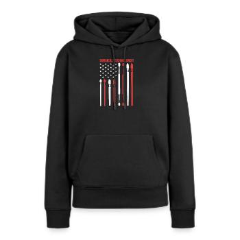 CTA Chirurg Chirurgie - Frauen Premium Bio Hoodie - Schwarz - Vorne - Julia (174cm)