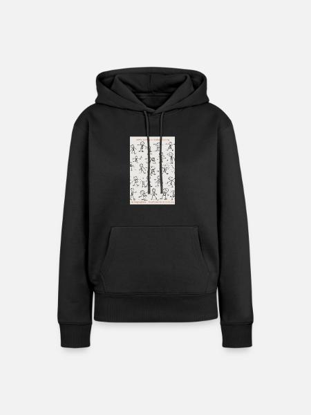 DER WEGBEGLEITER - Frauen Premium Bio Hoodie - Schwarz