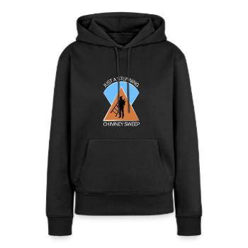 Ramoneur Ramoneur Ramoneur - Sweat à capuche Premium bio Femme - noir - Devant - Julia (174cm)