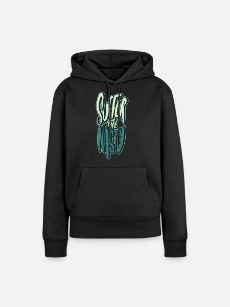 SufferTheNasty #1 - Frauen Premium Bio Hoodie - Schwarz