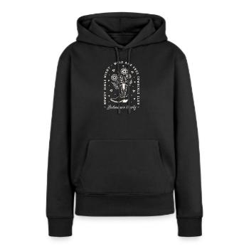 Galentines Mädchen feiern Valentinstagsland - Frauen Premium Bio Hoodie - Schwarz - Vorne - Julia (174cm)