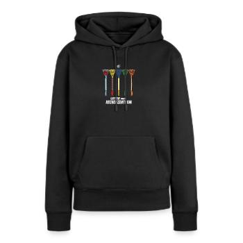 Leiter vom Rechenzentrum Gartenoutfit Gartenarbeit - Frauen Premium Bio Hoodie - Schwarz - Vorne - Julia (174cm)