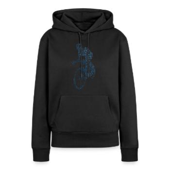 Cyclisme sur route Vélo de route Vélo de route Vélo de route Vélo de route - Sweat à capuche Premium bio Femme - noir - Devant - Julia (174cm)