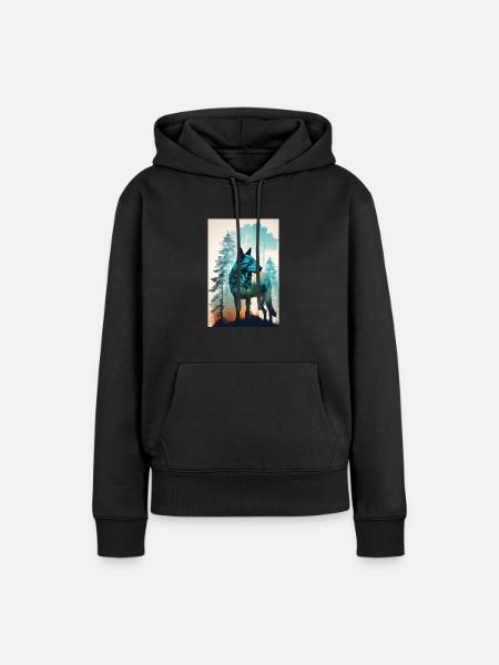 Wunderschöner Wachhund - Frauen Premium Bio Hoodie - Schwarz